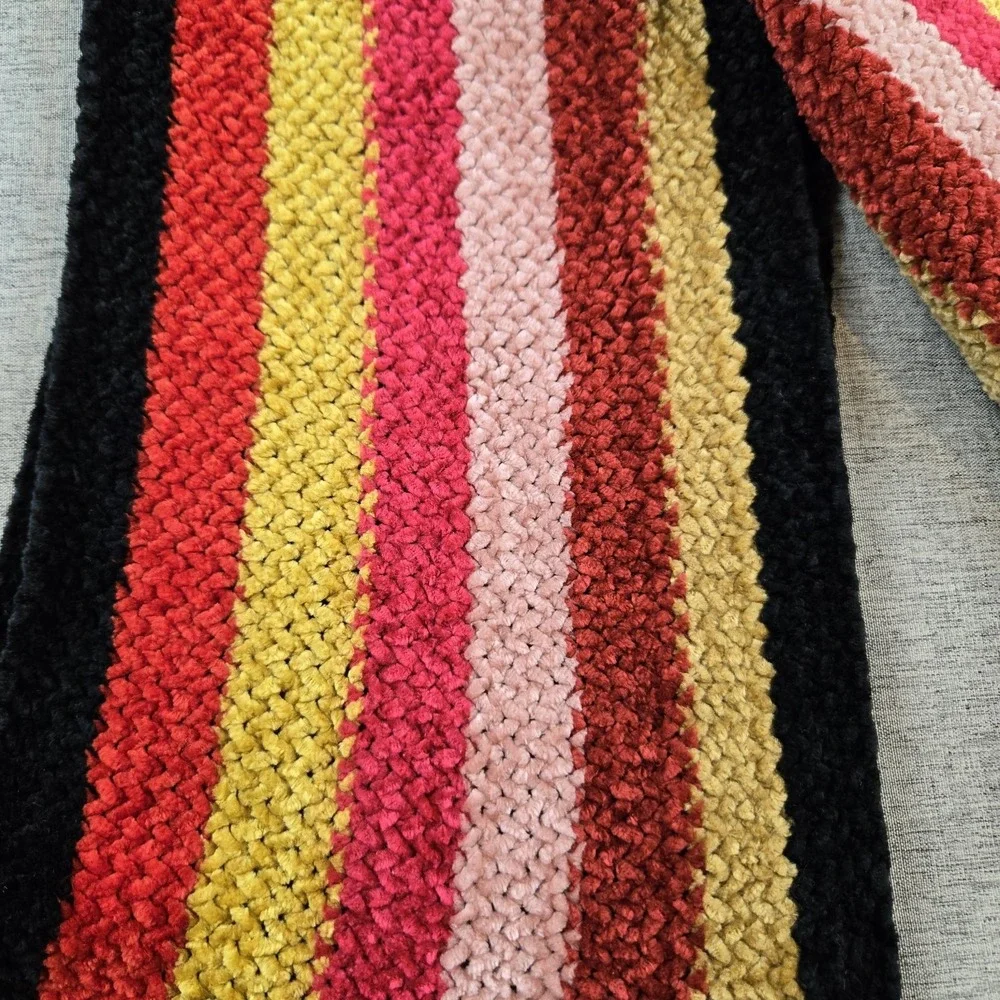 Extra Extra Long Unisex Striped‎ Scarf Neck Warmer Colorful Approx. 9